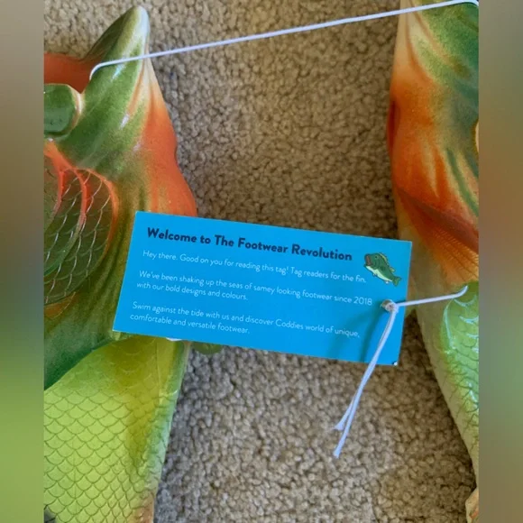 Coddies Men’s Gag Gift Slip On Fish Flops - Picture 3 of 6